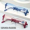 New Frameless Dual Light Presbyopia Glasses Diamond Edges Fashion Reading Glasses Men Women Anti Blue Light Bifocal Eyewear