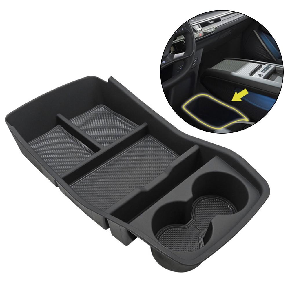 

Для Kia EV9 Центральный блок управления для хранения вещей в подлокотнике, органайзер для подстаканника, лоток