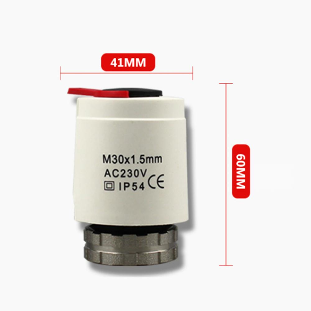 Actuator for Underfloor Heating, Thermal Actuator NC Electric, Normally Close M30 * 1.5 Thread for Floor Heating Thermostat, Designed for Temperature