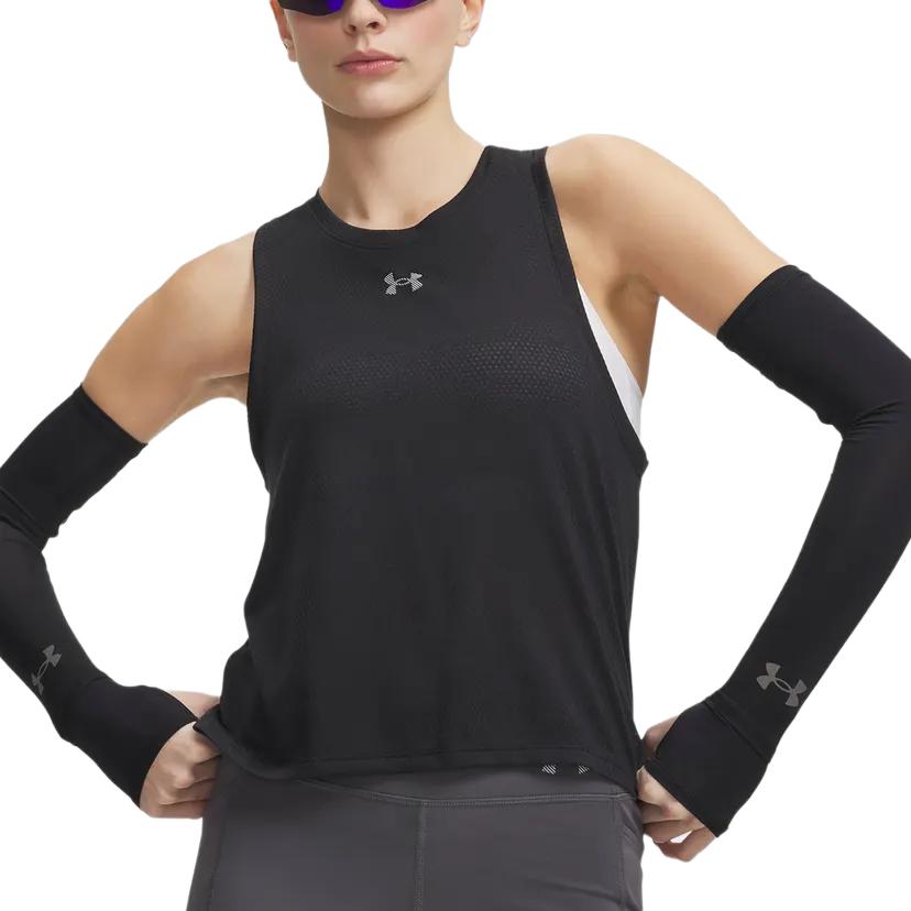 Under Armour Velociti Jacquard Texture Loose Lightweight Comfortable Breathable Casual Vest Women Tops 6009541-001