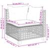 Vidaxl 4-Cz. Garden Lounge Set, Cushions, Grey, Rattan PE