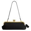 Kisslock Frame 30 Signature Kiss Lock Metal Frame Shoulder Bag Women Shoulder Bag Black CFL83-B4BK