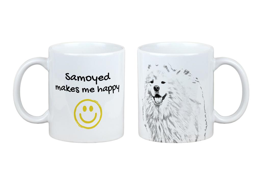 Samoyed, Bjelkier, Samoiedskaya Sobaka – Cup with a dog, cheerful cup for a dog lover | Art-Dog