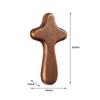 5Pcs Hand Held Wooden Pocket Prayer Portable Holding Crosses Christian Gift For Clutching Jewelry Making Church Religious Prayer