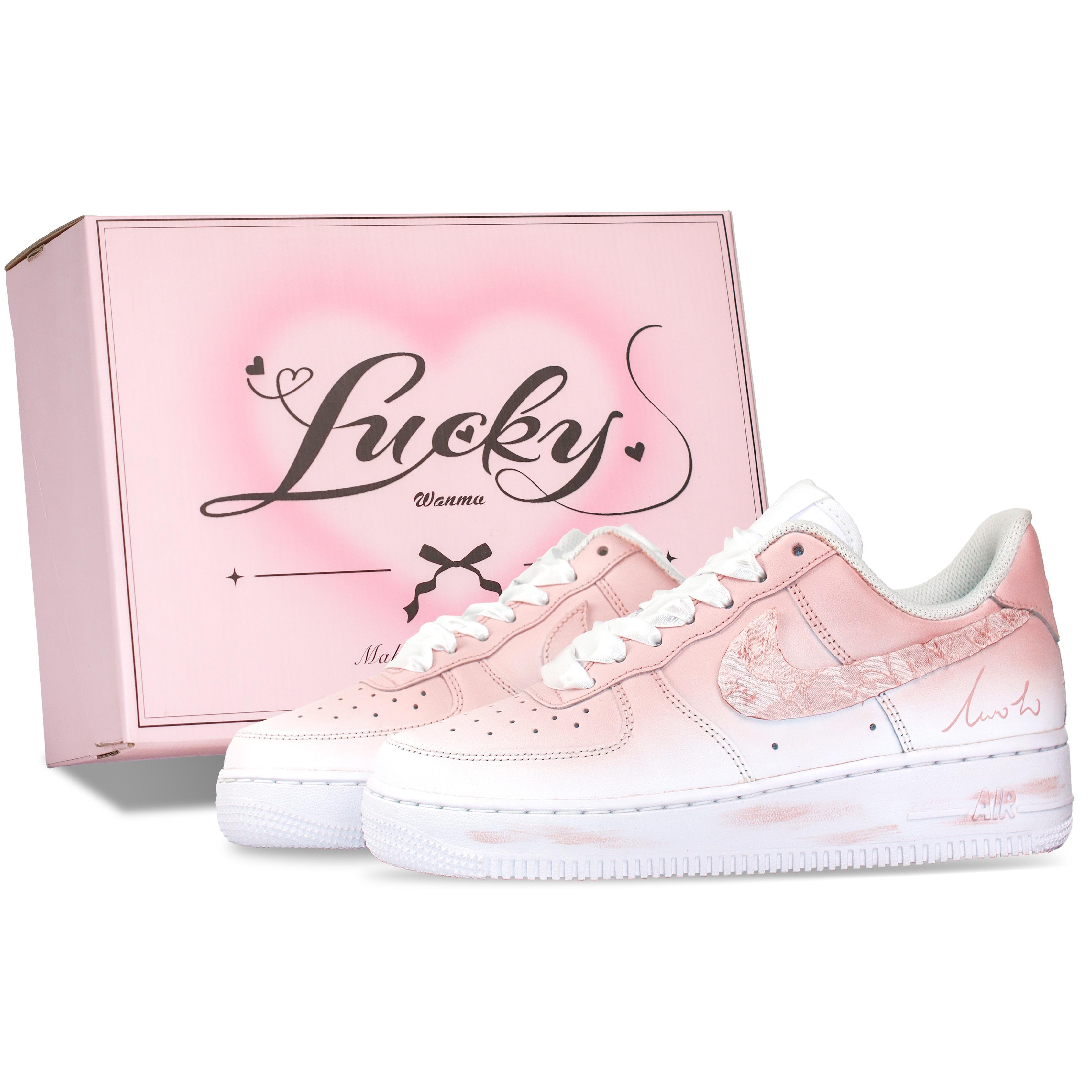 

Nike Air Force 1 Peach Bubble Slip Resistant Abrasion Resistant Low top Skateboard Shoes Women s White Pink DD8959-100(Team144-) 37.5