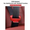 Universal Leather Car Safety Seat Belt Anti-Scratch Cover Car Seat Belt Socket Protective Cover Button Protective Case