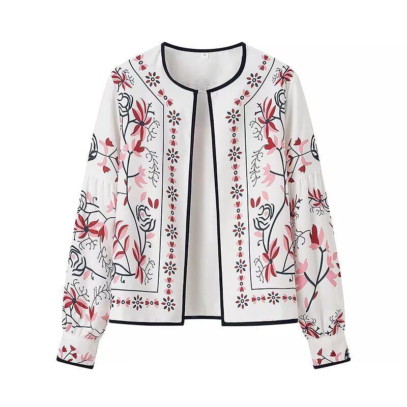 Kaslead New Arrival Women's Clothing Fashion Style Fashion Casual Minimalist Easiest for Match Round Neck Cardigan Decoration Outwear