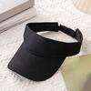 Summer Sun Hat, Adjustable Rear Elastic Band Outdoor Sports Hat, Hollow-Top Curved Brim Hat for Running Hiking