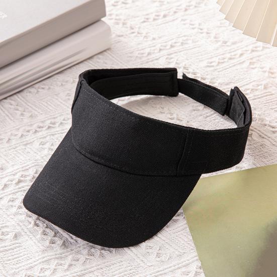 Summer Sun Hat, Adjustable Rear Elastic Band Outdoor Sports Hat, Hollow-Top Curved Brim Hat for Running Hiking