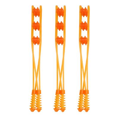 3pcs Handheld Back Massage Roller Rope Portable Reduce Soreness Portable Cellulite Self Massage