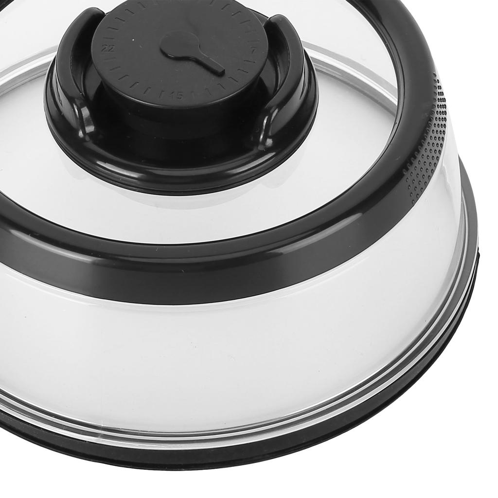 Vacuum Food    Cov  with FreshnessKeeping Film Food    Lid for Home Kitchen(Black )
