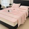Spandex Ice Silk Cool Touch Bed Mat & Summer Quilt 4-Piece Set