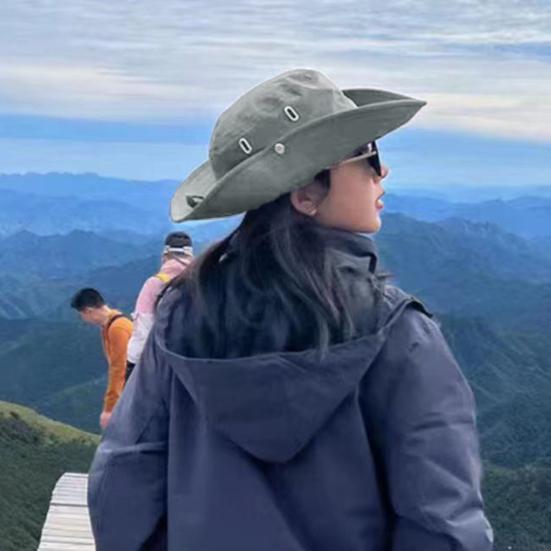 Sun Bucket Hat for Men Women Wide Brim Sun Protection Fishing Beach Hap for Outdoor Hiking Traveling Camping