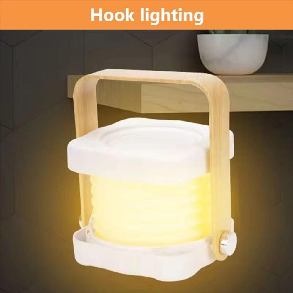 Creative Foldable Night Lights Wood Handle Reading Lamp Folding LED Table Lamp  Reading