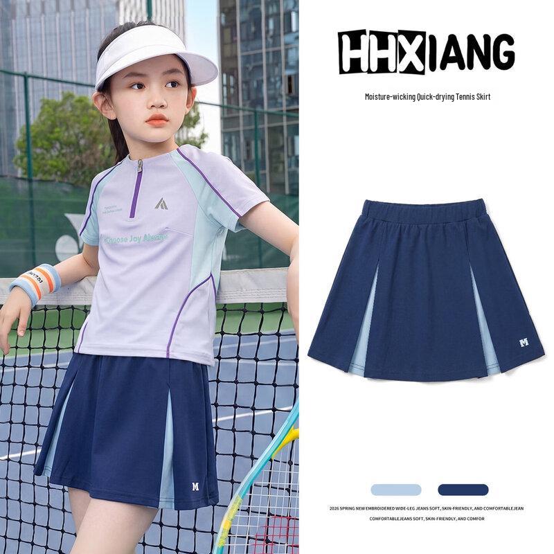 Moonkids Girls 2026 Summer Quick-Dry Badminton Training Sports Set 150cm