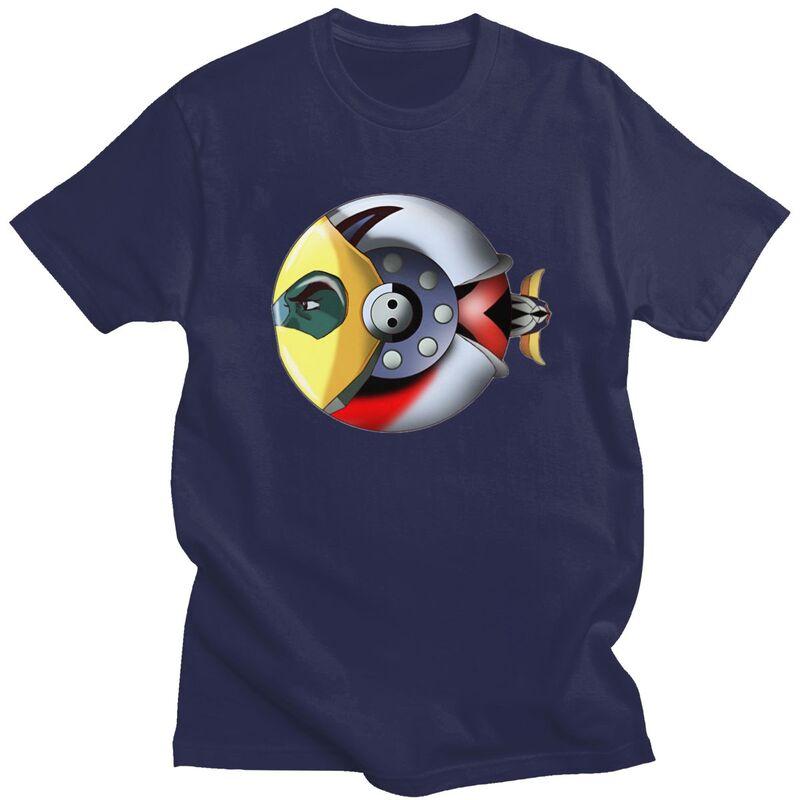 

Custom UFO Robot Grendizer Goldorak T Shirt for Men 100 Cotton Tshirt Casual Tees Short Sleeves Tshirt Slim Fit Clothing Gift 4XL