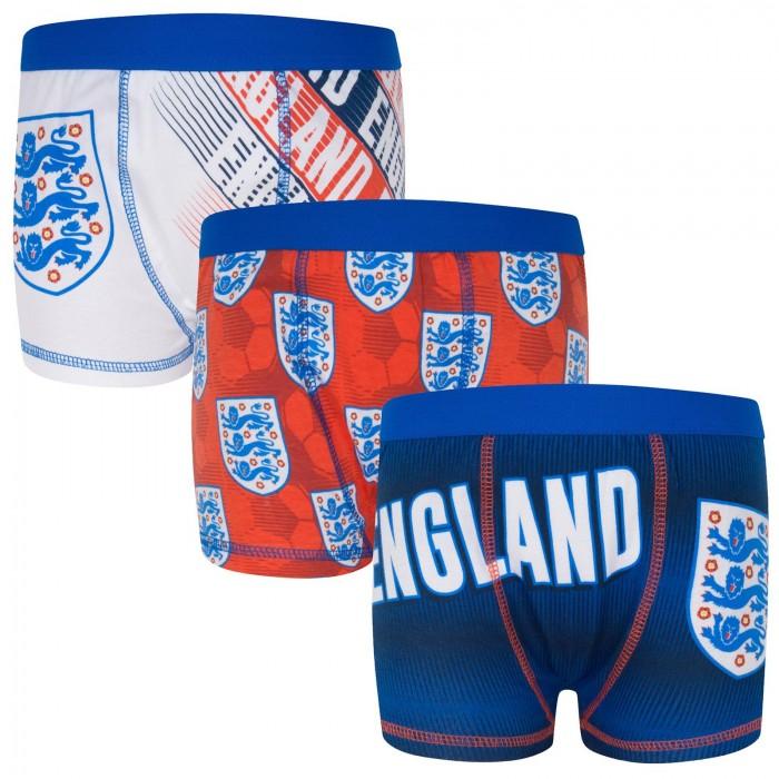 England Football Boys Crest Boxer Shorts (Pack of 3)