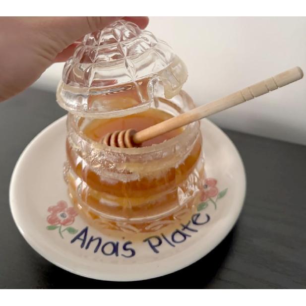 6 Inch Wooden Honey Mixing Stirrer Dipper Stick 40pcs Collecting Dispensing Drizzling Honey Spoon Dipper Jam Portable Wedding Party Gift (40, 6Inch)