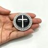 Metall Bling Auto Kreuz Jesus Emblem mit Strasssteinen | 3D Christliches Religiöses Fahrzeug Emblem Aufkleber für Auto LKW SUV Heckklappe Dekoration