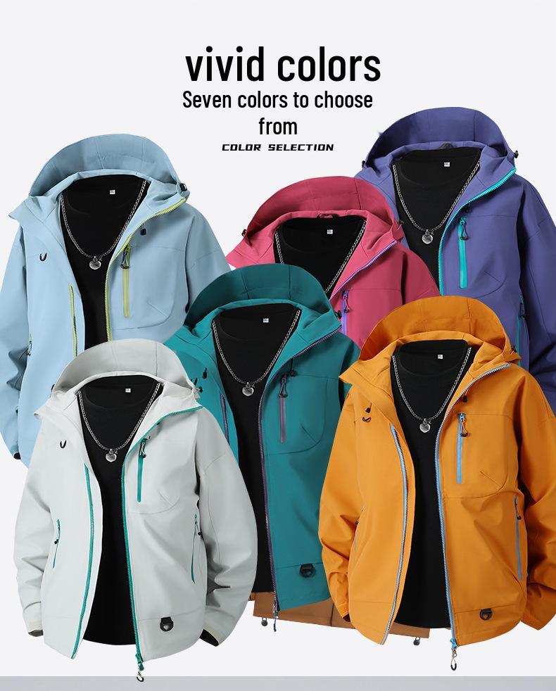 Unisex Multi-Pocket Workwear Jacket - Stylish and Functional for Spring and Autumn Outdoors