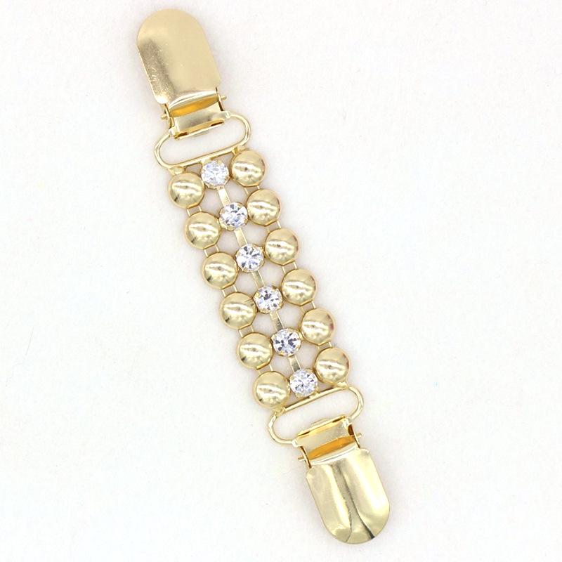 

Korean Rhinestone Claw Chain Brooch Scarf Collar Clip Anti-Exposure Buckle