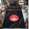 Aberdeen FC Soccer Football Pattern Soft Area Rug Non Slip Indoor Floor Carpet Sports Decor Mat for Bedroom