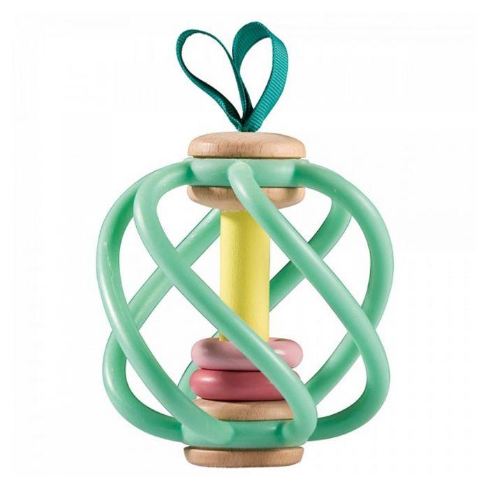 Hochet pomme silicone et bois