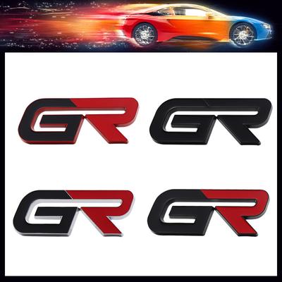 3D Auto Styling GR sport GAZOO Racing für Auto Motorhaube Kotflügel Kofferraum Heckhaube Namensschild Aufkleber Emblem Abzeichen Aufkleber