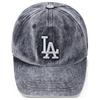 MLB Cotton Baseball Caps Unisex Dark Gray Fashion 3ACPVV45N-07CGS