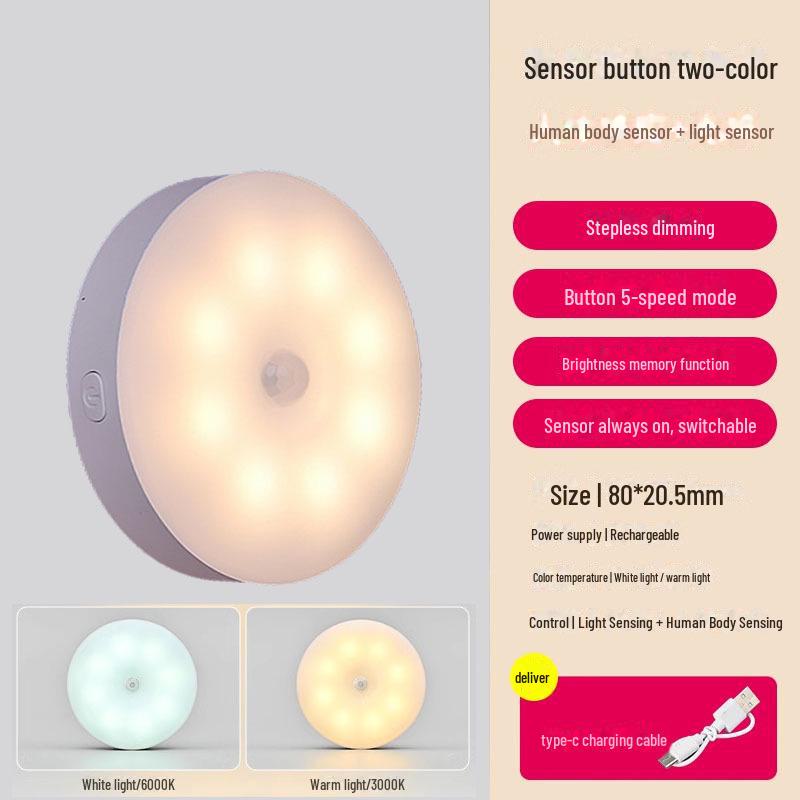 USB Rechargeable LED Desk Lamp with Eye Protection for Student Dorms and Bedside Use