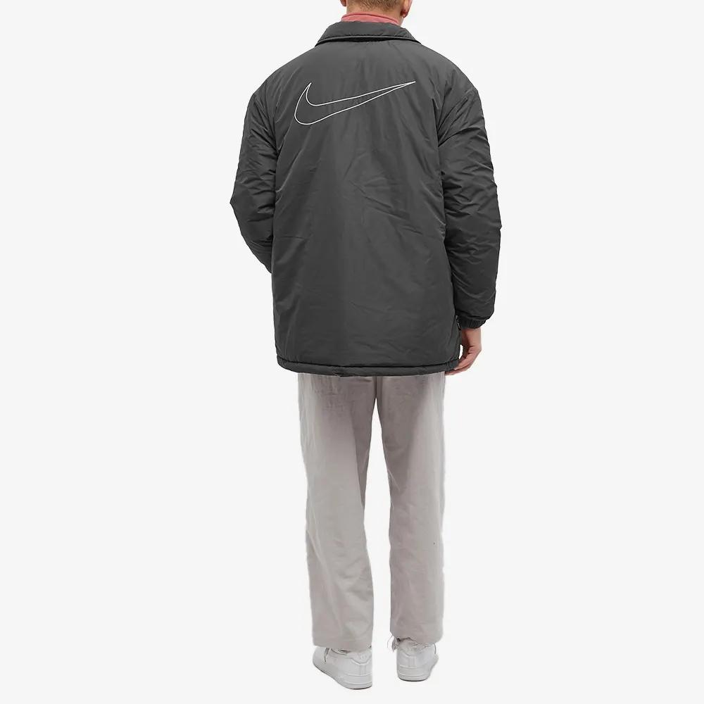 Nike Solid Color Logo Polo Jacket Men jackets Black DV9902-010