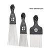Metal Afro Comb African American Pick Comb Hair Brush Hairdressing Styling Tool Black Fist