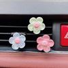 6pcs Cute Flower Aromatherapy Car Air Outlet Decoration Perfume Clip Air Freshener Colorful Flora Decor Auto Accessories