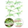 7 Pieces Dinosaur Skeleton DIY Toys Luminous Action Figures Model Educational Novelty Assorted