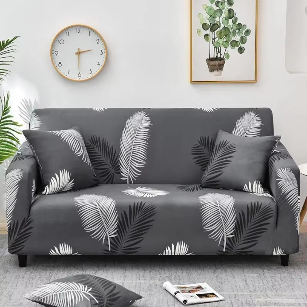 

Antidirty Printed Sofa Cover Dust-proof Sofa Protector Home Decoration Couch Cover Living Room 145-185cm-Style F