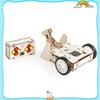 Remote Wooden Assembled Controlled Combat Vehicle With Rotating Sawtooth Set Toy