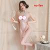 New Sexy Woman Lingerie Chinese Traditional Cheongsam Hollow Perspective Dress Erotic Mini Skirt Erotic Sleeveless Qipao