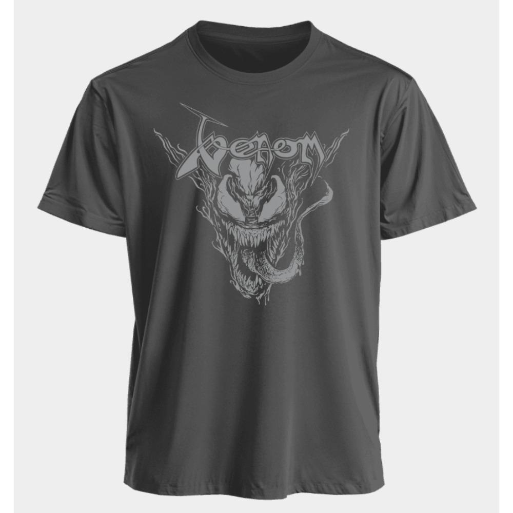 Men's and Women's T-shirts Venom Summer American Spring and Autumn Casual Sporty Punk Harajuku Fashion Short Sleeves