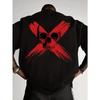 Round Neck T-Shirt - X Skull Print T-Shirt, Loose Fit, Breathable And Comfortable, Short Sleeves, Perfect for Halloween Gifts