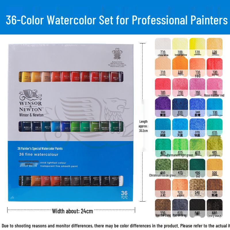 Winsor & Newton Professional Watercolor Set for Artists & Beginners