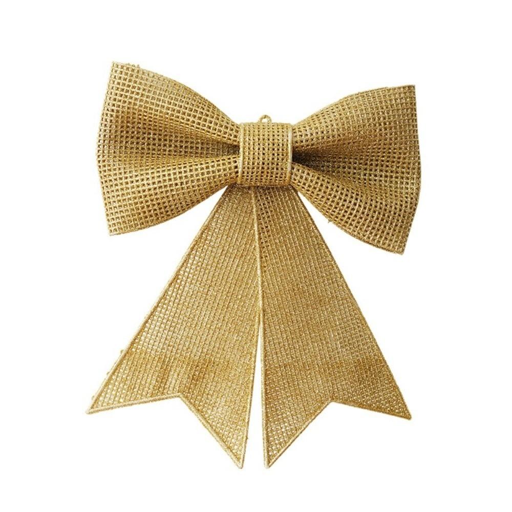 Plastic Christmas Bow Ornament Bow Shaped Holiday Bow Decoration Window Display
