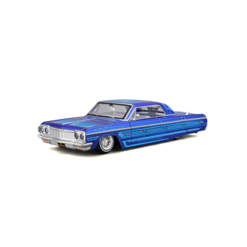 Maisto 1/26 Scale Chevrolet Impala 1964 Blue Custom Lowrider Diecast Model Car (Finished Product) 32547
