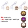 Round with Remote Control Resin Art Home Decoration LED Light Dispaly Base Night Lamp Base Crystal Ball Holder