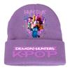 Kpop Demon Hunters Children Knit Beanie Cute And Charming Cartoon Printed Warm Cap Designed for Girls Fall Season Cold Season Outdoor Sports Birth