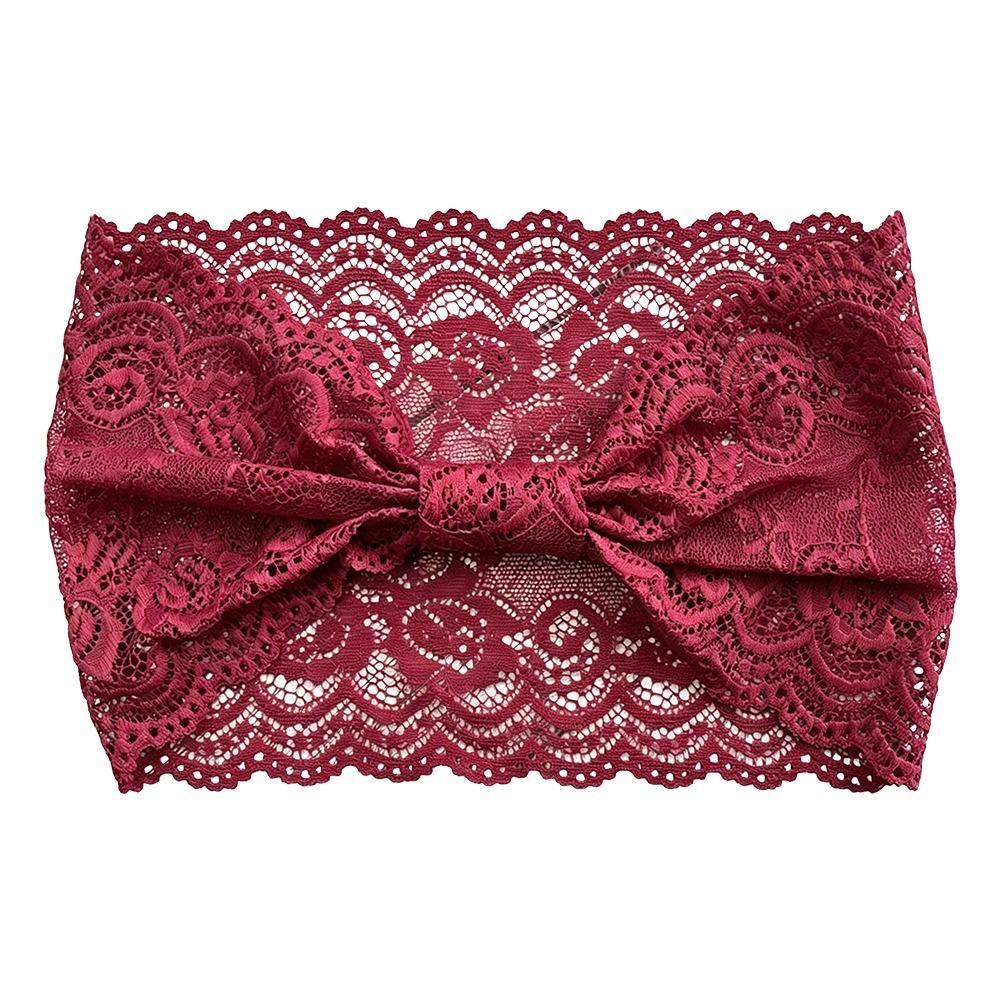 Solid Color Elastic Headband Hollow Out Wide Headbands Fashion Women's Hairband Hair Accessories