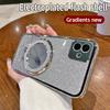 For Samsung A04 Luxury Electroplated Glitter Mirror Phone Case For Samsung Galaxy A04S Shockproof Magnetic Stand Cover A04E Case