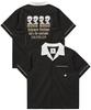 Hoodhood Alien Artwork Bowling Short Sleeve Shirt Black