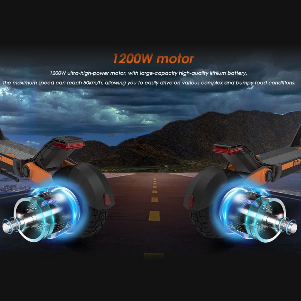 Elektrická koloběžka KUKIRIN G3 1200W Výkonný motor 52V 18Ah 52km/h 63km Dlouhý dojezd Terénní 10palcové pneumatiky Skládací Escooter