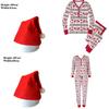 Festive Christmas Family Pajamas Set For Men Women Baby Kids Featuring Deer Print Design