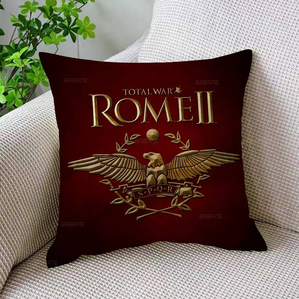 Roman S-SPQRS Pillow Covers Cartoon Sofa Decorative Home Double-sided Printing Short Plush Cute Cushion Cover